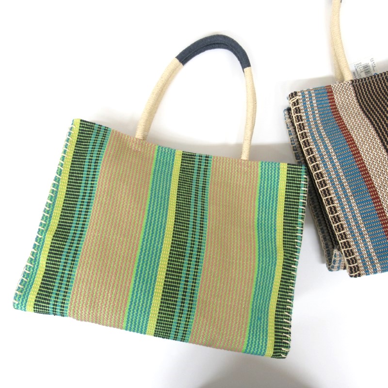 MID GIRL APPLIY  マルチストライプトートバック /GR#60
